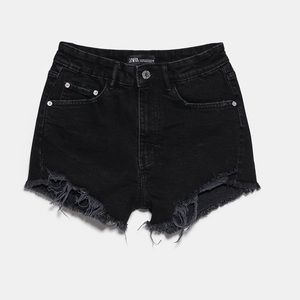 ZARA NWT high waisted black shorts